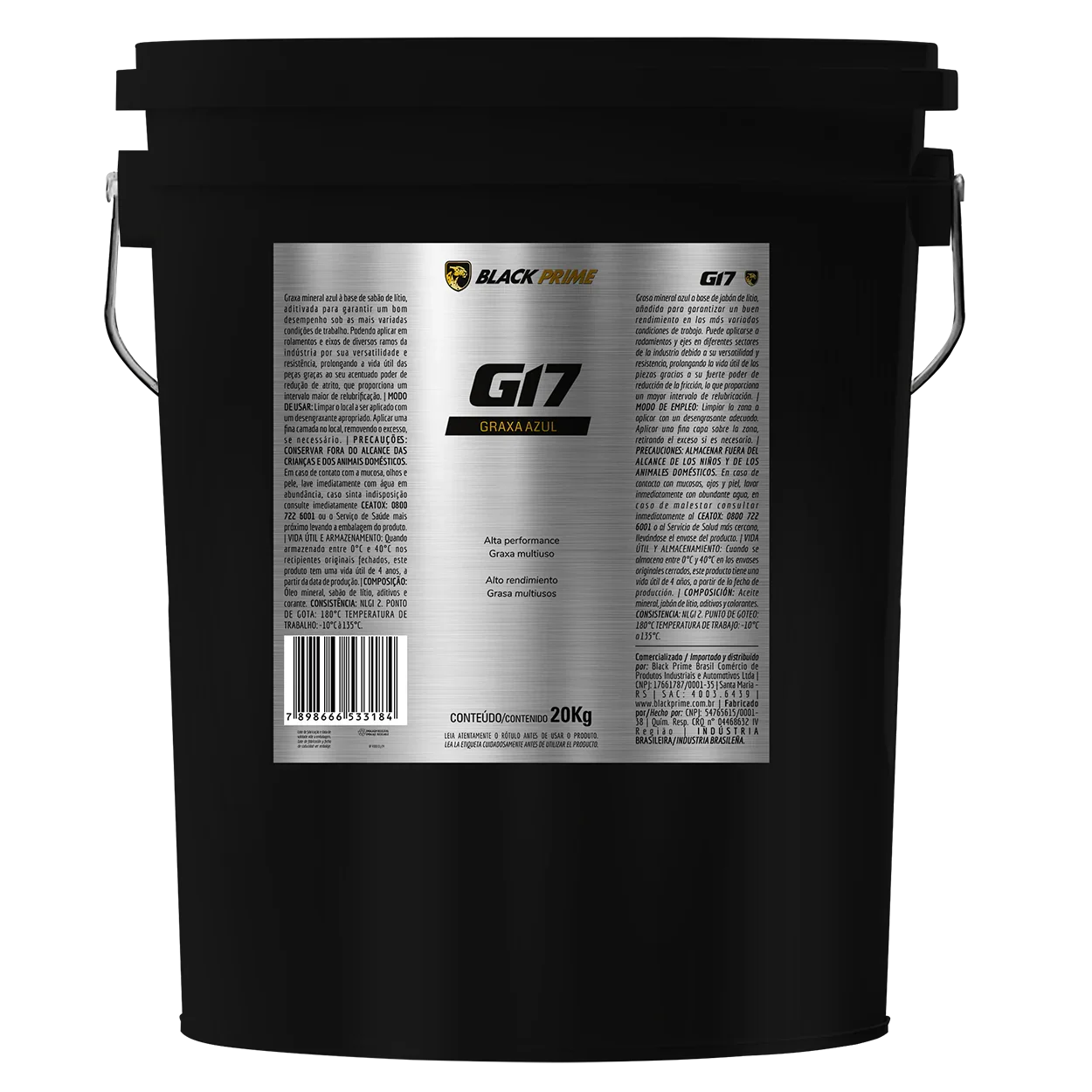 Graxa Azul G17 Black Prime 20kg