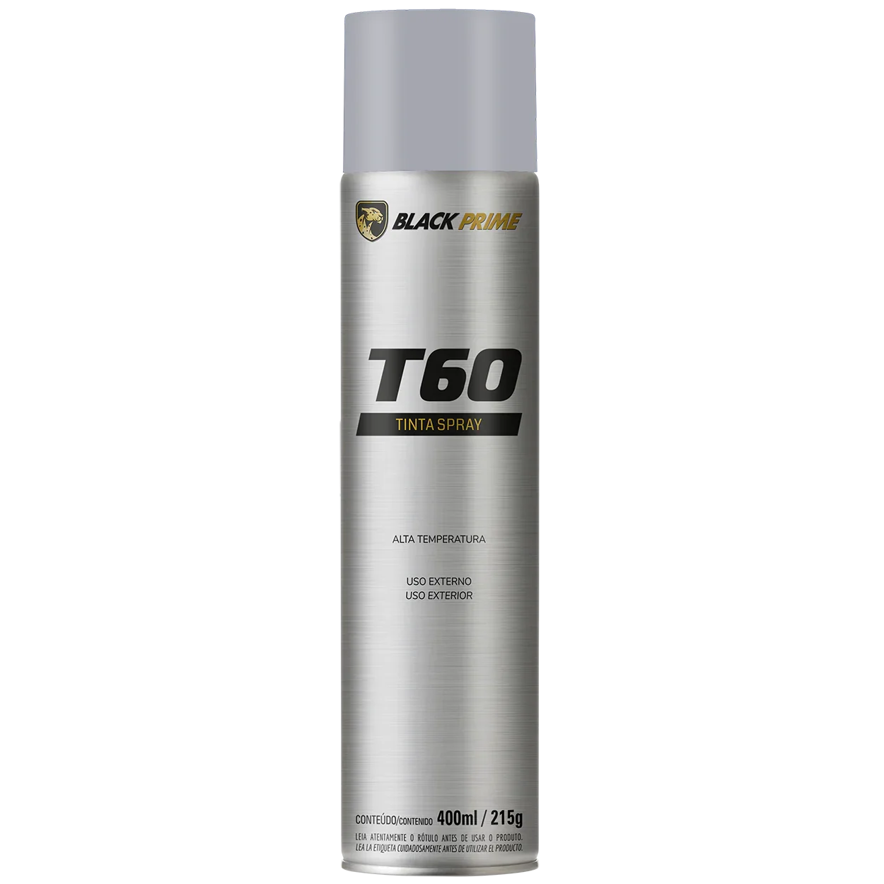 Tinta Spray At T60 Aluminio Fosco Black Prime 400m
