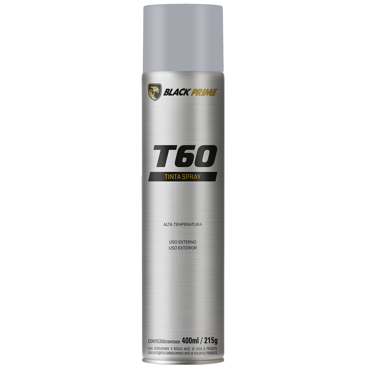 Tinta Spray At T60 Aluminio Fosco Black Prime 400m