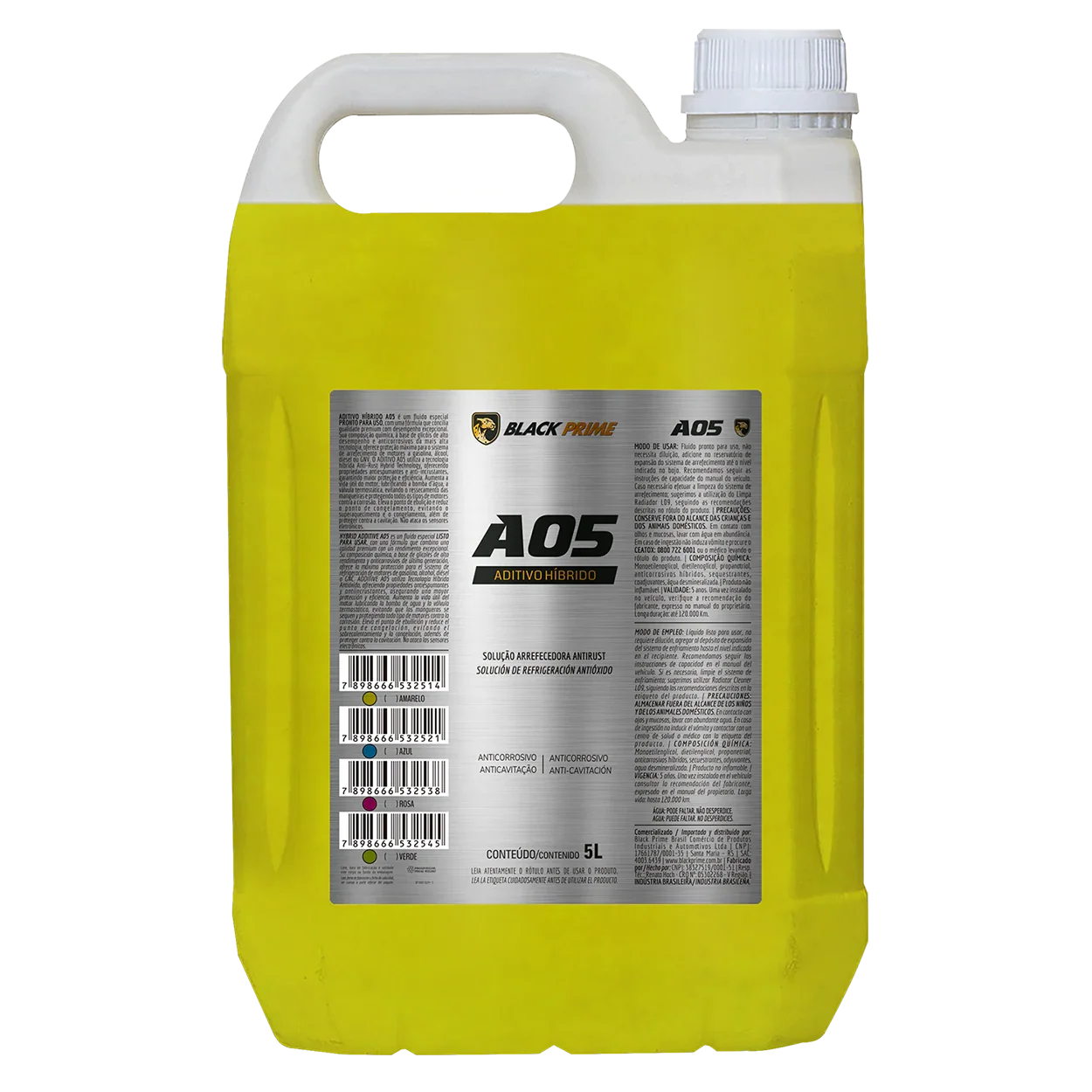 Aditivo A05 Pronto Uso Black Prime Amarelo 5l