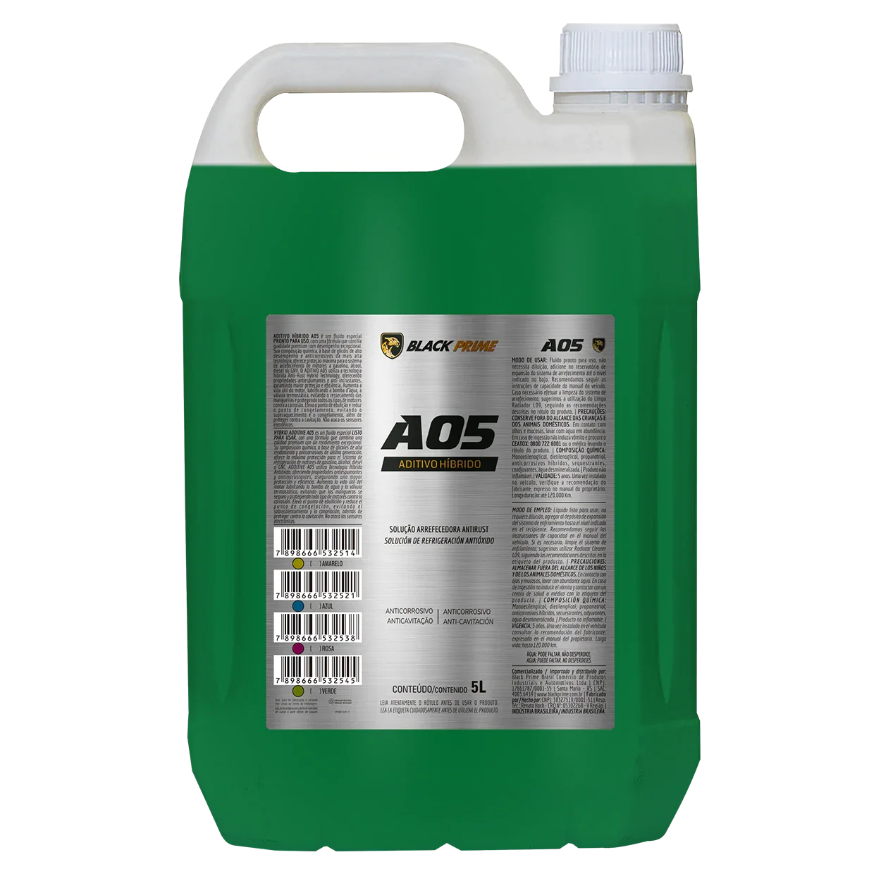 Aditivo A05 Pronto Uso Black Prime Verde 5l
