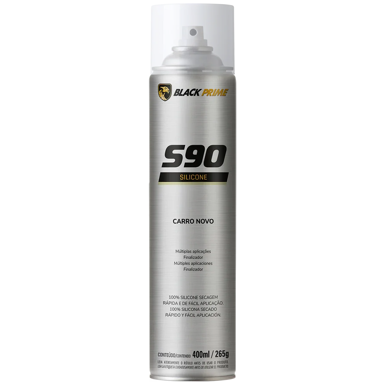Silicone S90 Black Prime Carro Novo 400ml