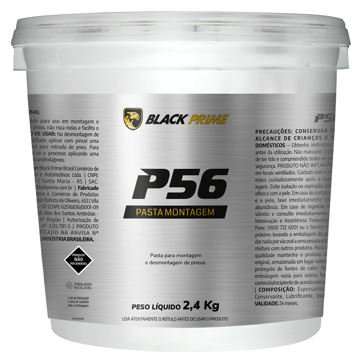Pasta De Montagem Pneus P56 Black Prime 2,4kg
