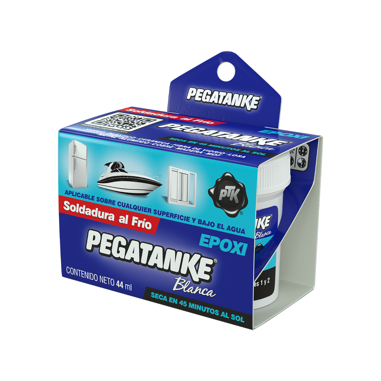 Adesivo Epoxi Pegatanke Branco 46,0g