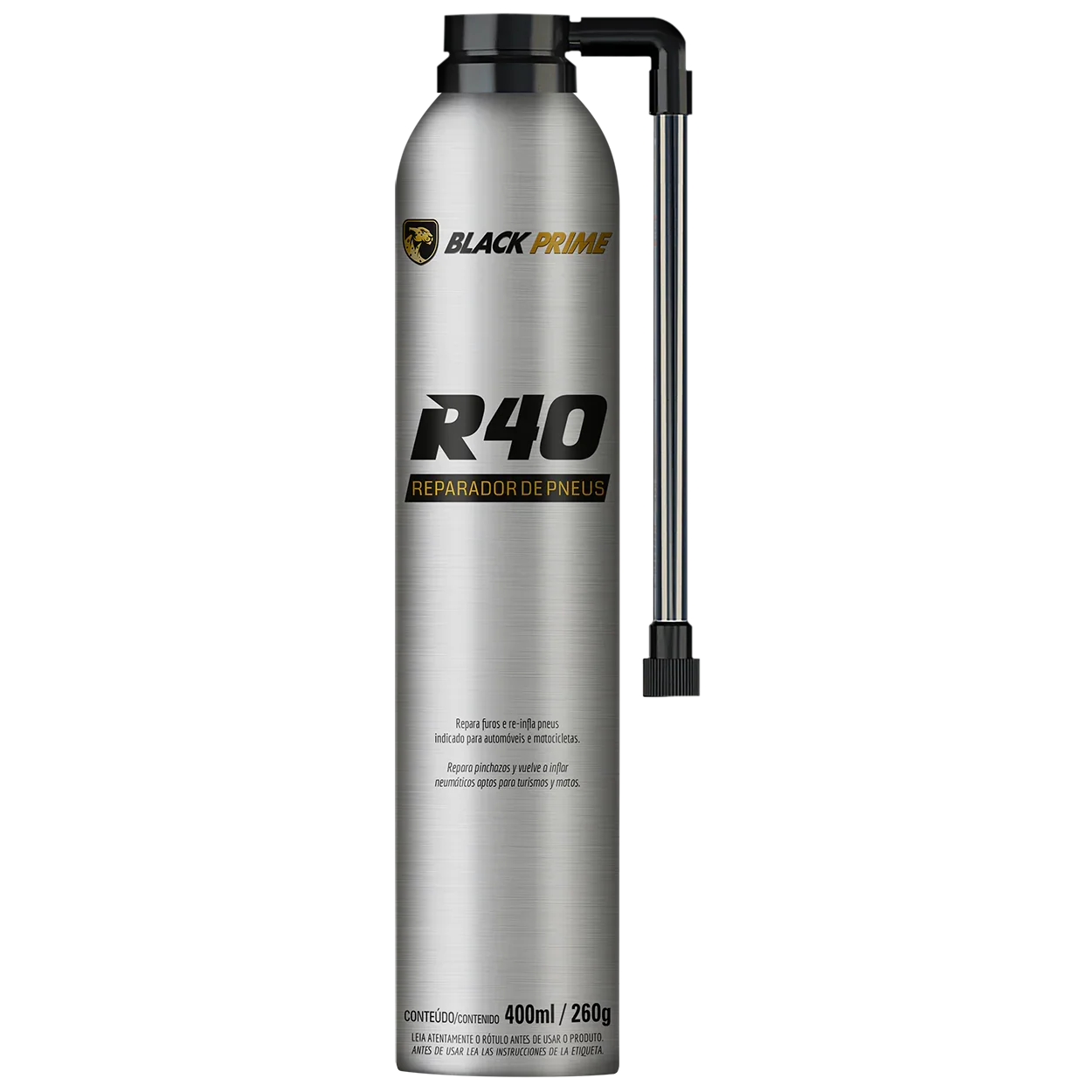 Reparador De Pneu R40 Black Prime 400ml