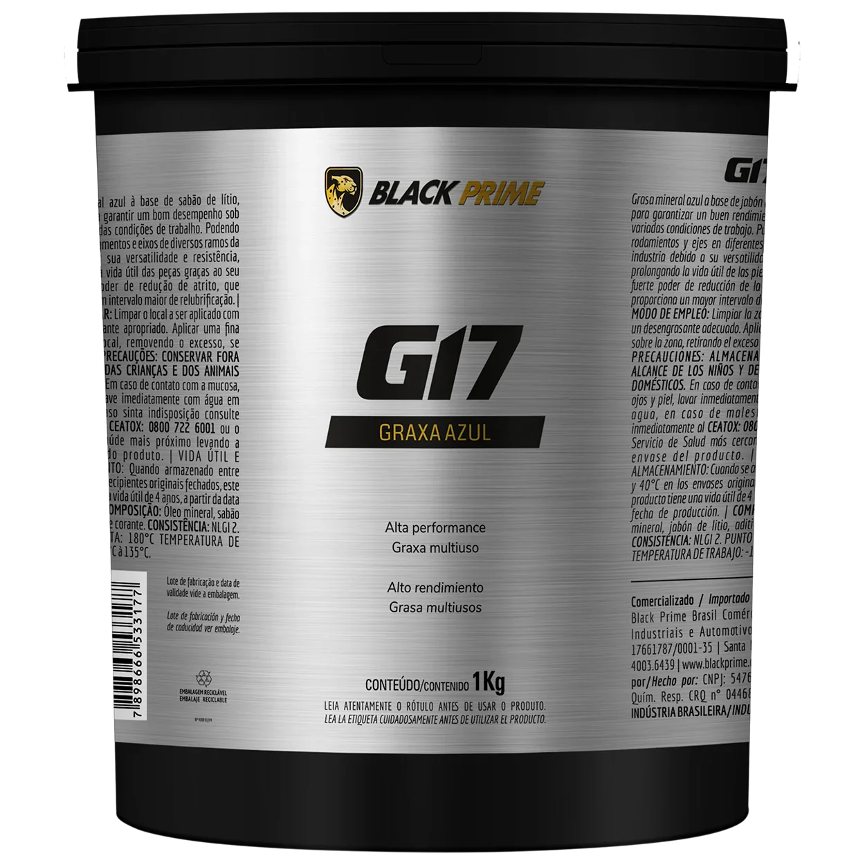 Graxa Azul G17 Black Prime 1kg