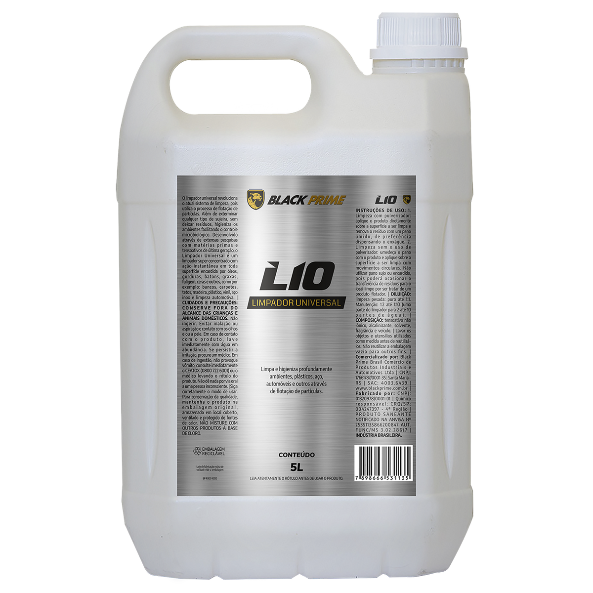 Limpador Universal L10 Black Prime 5l