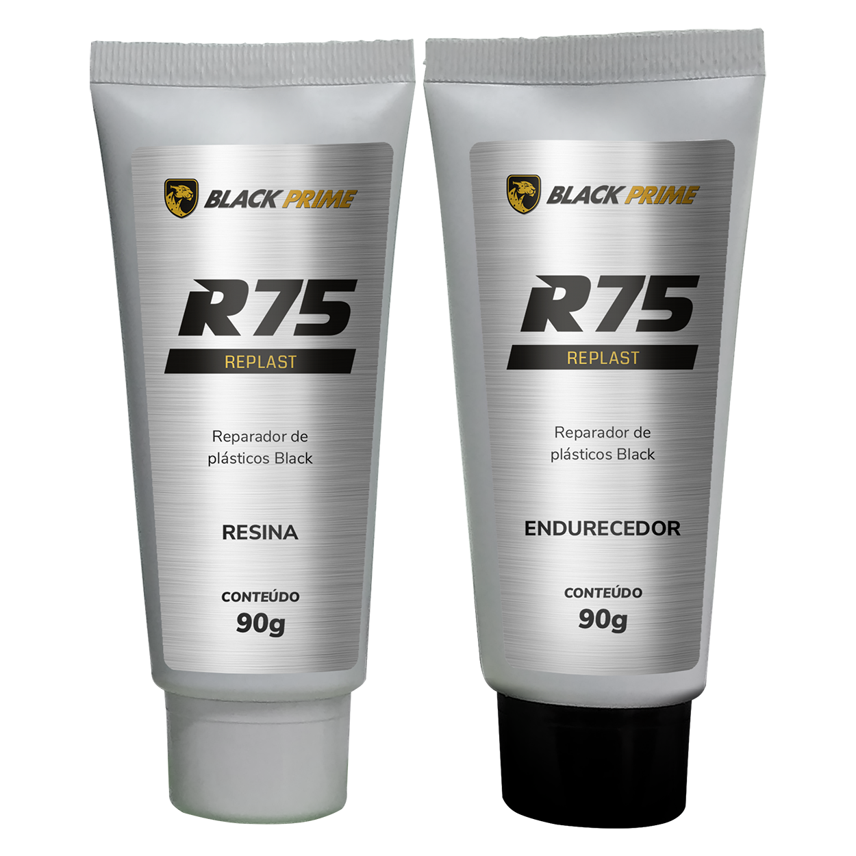 Reparador De Plasticos R75 Black Prime 180g