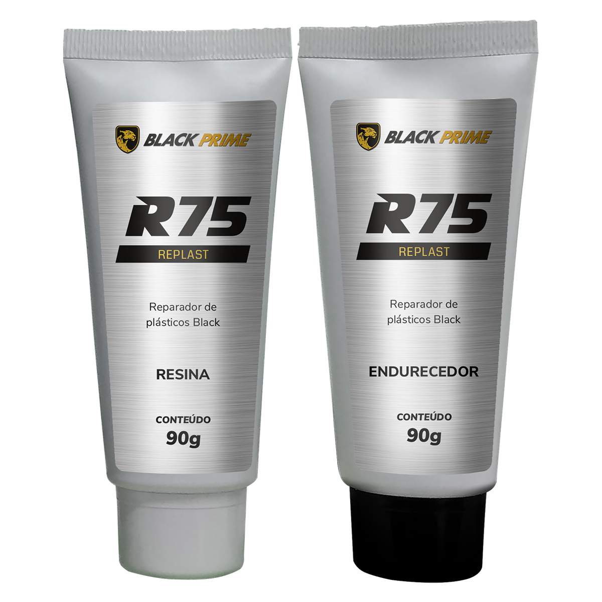 Reparador De Plasticos R75 Black Prime 180g
