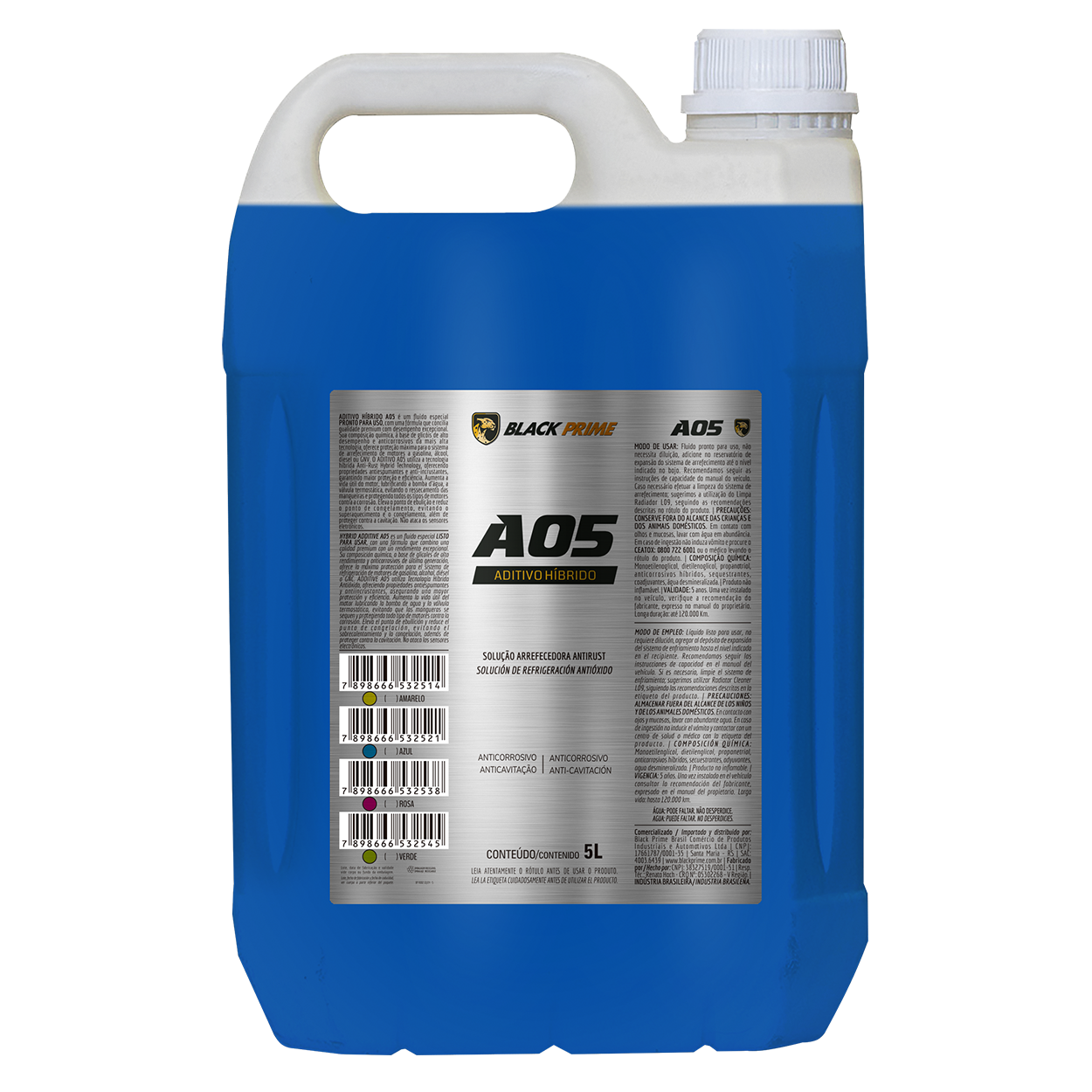 Aditivo A05 Pronto Uso Black Prime Azul 5l