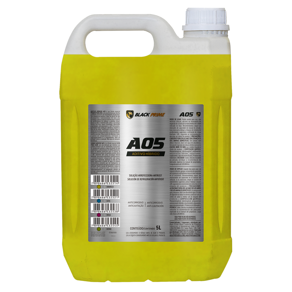 Aditivo A05 Pronto Uso Black Prime Amarelo 5l