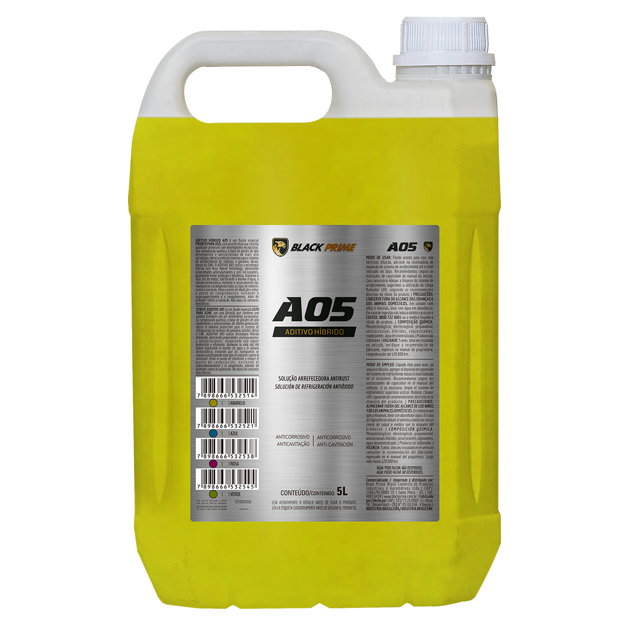 Aditivo A05 Pronto Uso Black Prime Amarelo 5l