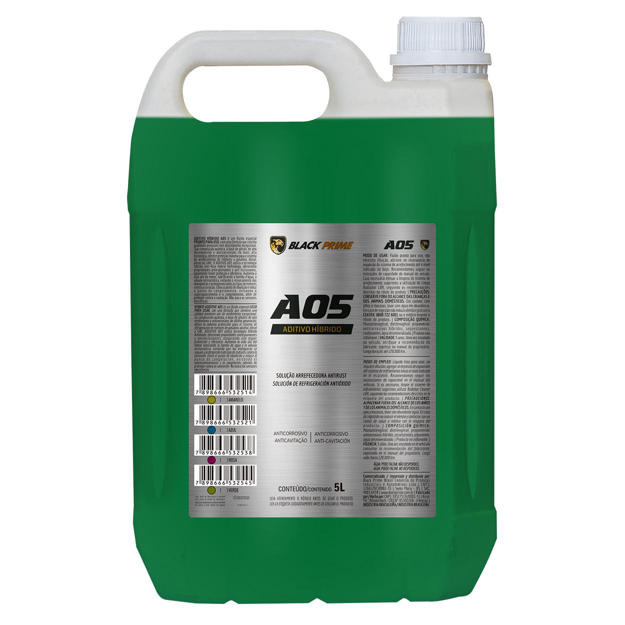 Aditivo A05 Pronto Uso Black Prime Verde 5l