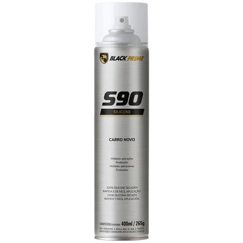 Silicone S90 Black Prime Carro Novo 400ml