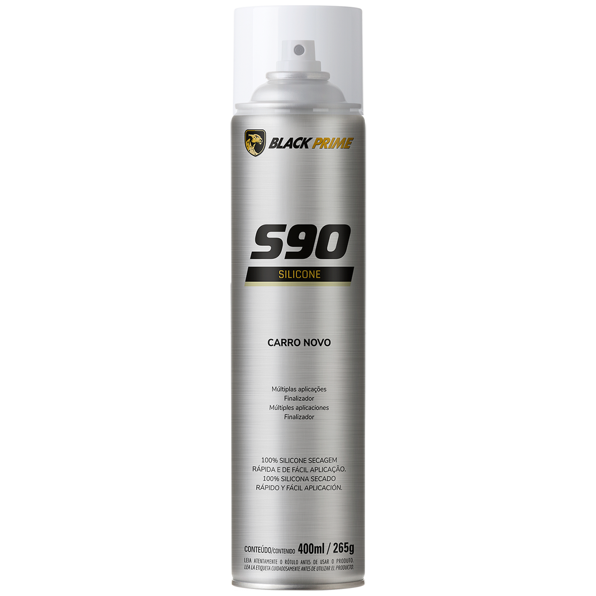Silicone S90 Black Prime Carro Novo 400ml