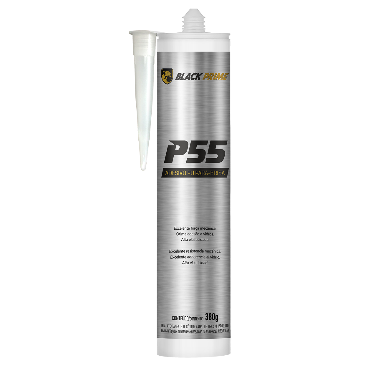 Adesivo De Pu Para-brisa P55 Black Prime Preto 380