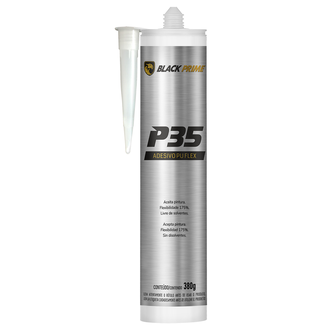 Adesivo De Pu Flex P35 Black Prime Preto 380g
