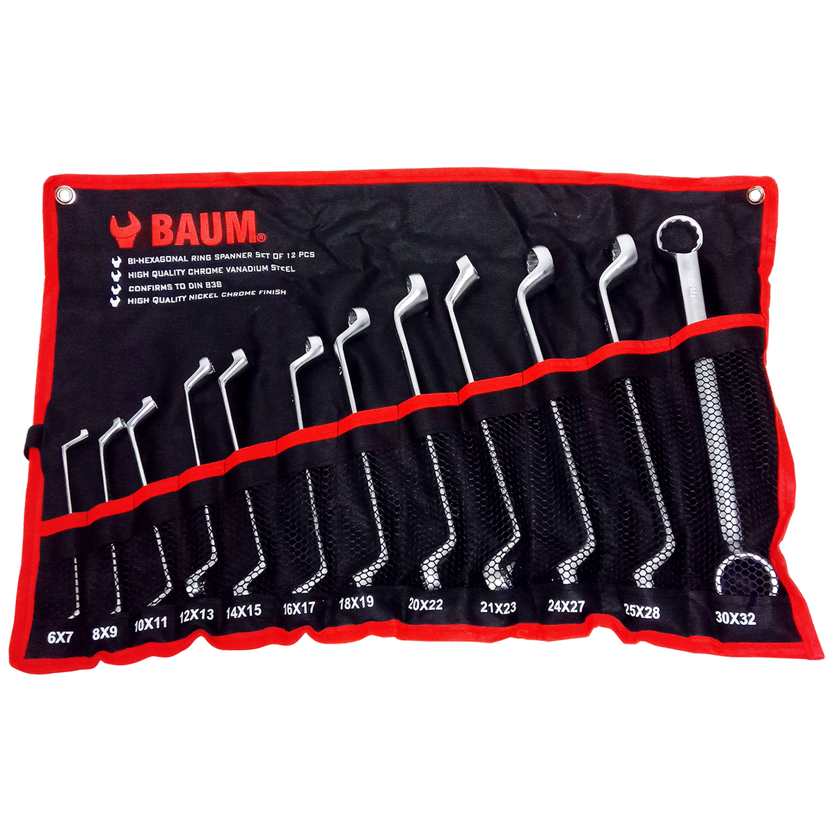Kit Chave Estrela 12 Pcs Baum 6mm A 32mm