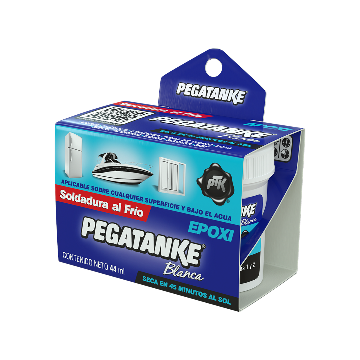 Adesivo Epoxi Pegatanke Branco 46,0g