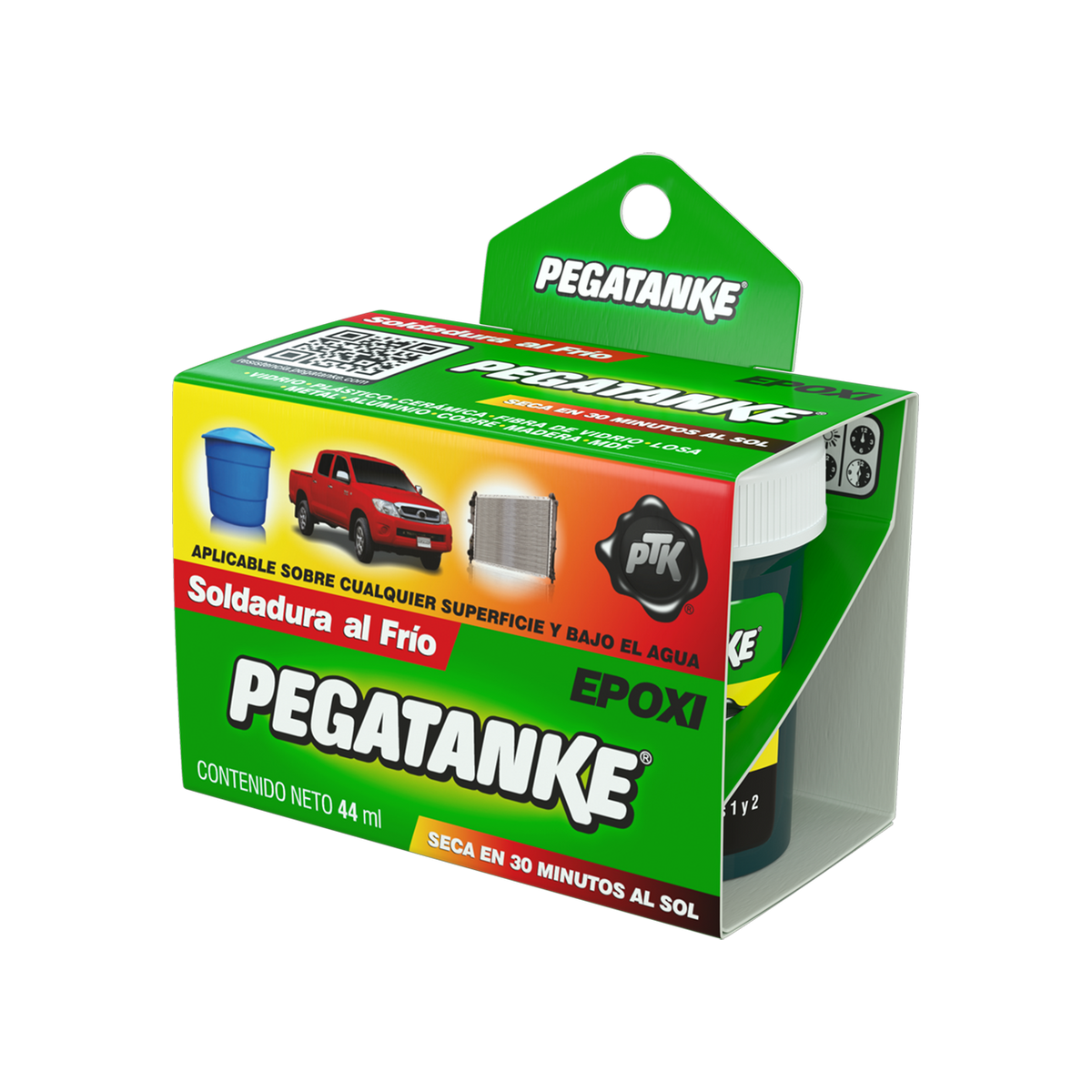 Adesivo Epoxi Pegatanke Preto 46,0g