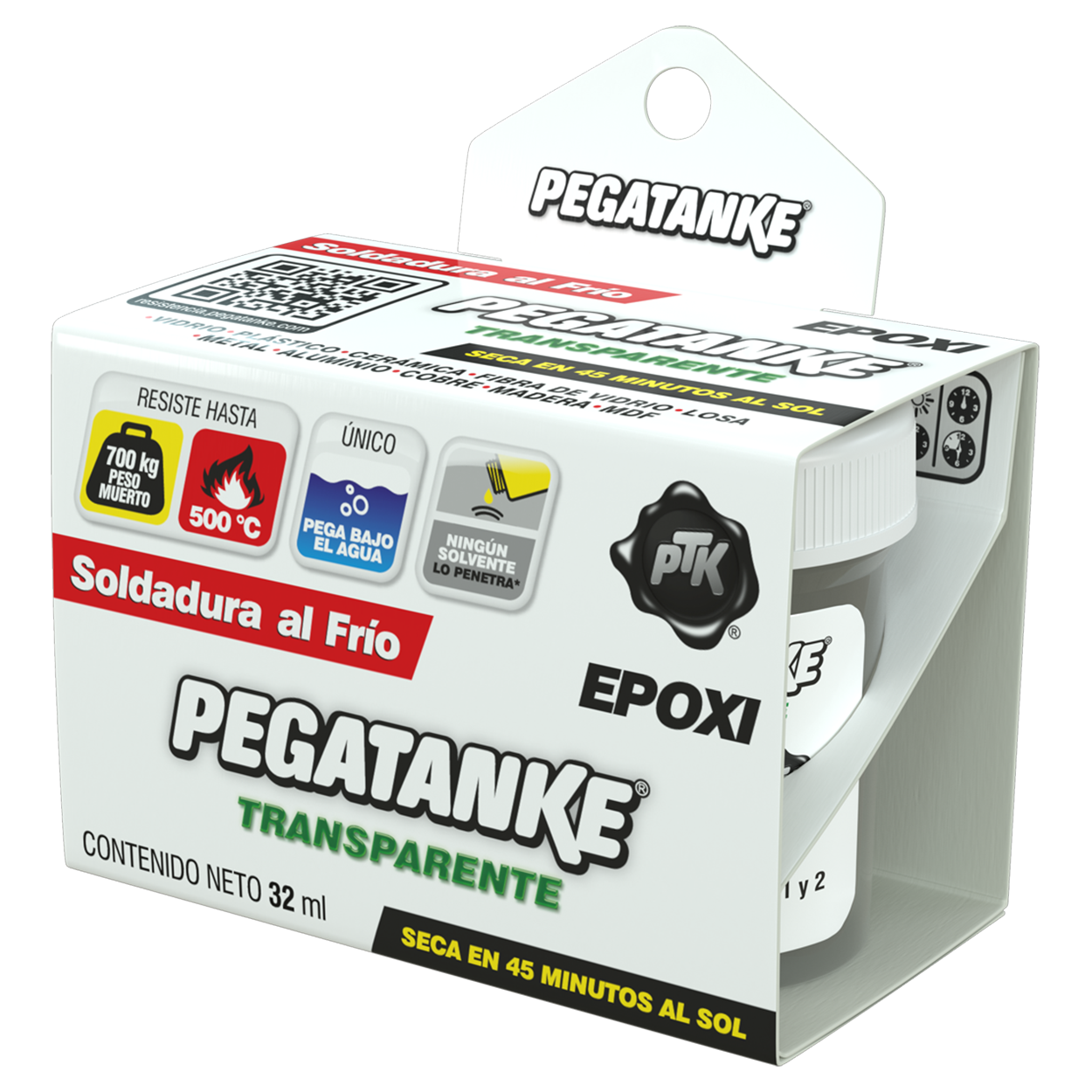 Adesivo Epoxi Pegatanke Transparente 35,8g