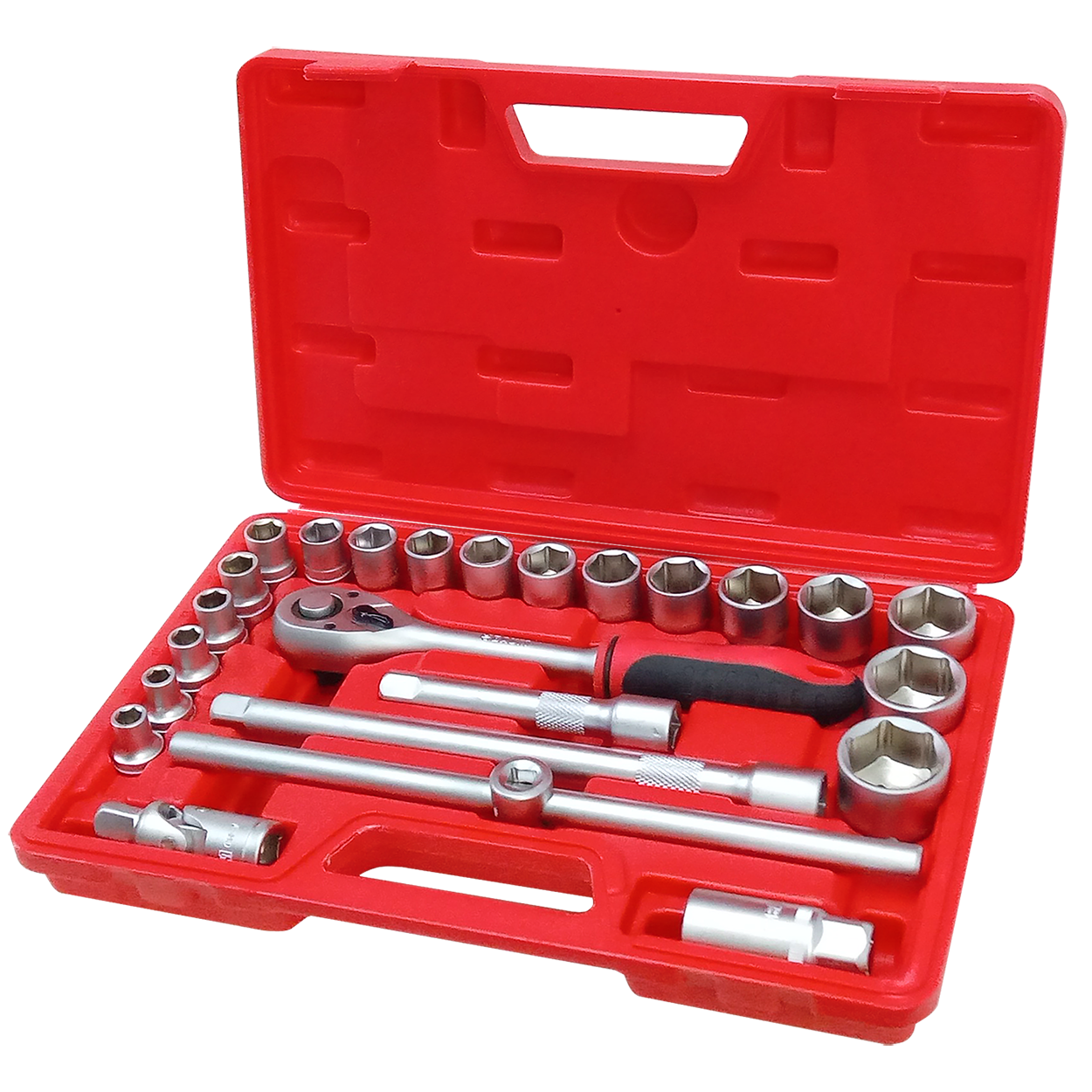 Kit Soquete Com Catraca 1/2" Baum - 24pçs