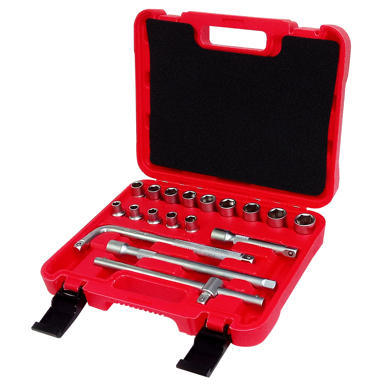 Kit Soquete Chave Manual 1/2" Baum - 18pçs