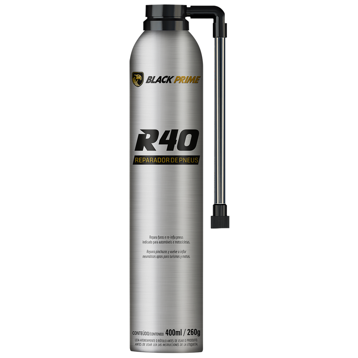 Reparador De Pneu R40 Black Prime 400ml