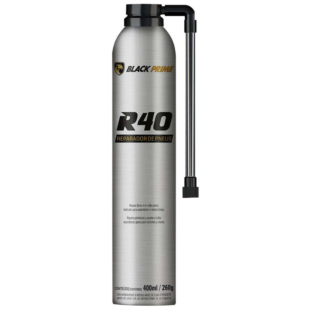 Reparador De Pneu R40 Black Prime 400ml