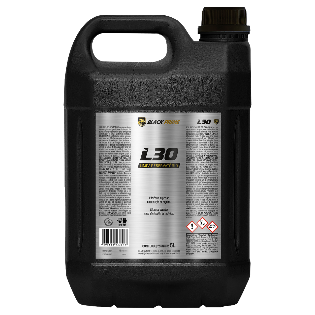 Limpador De Reservatorio L30 Black Prime 5l